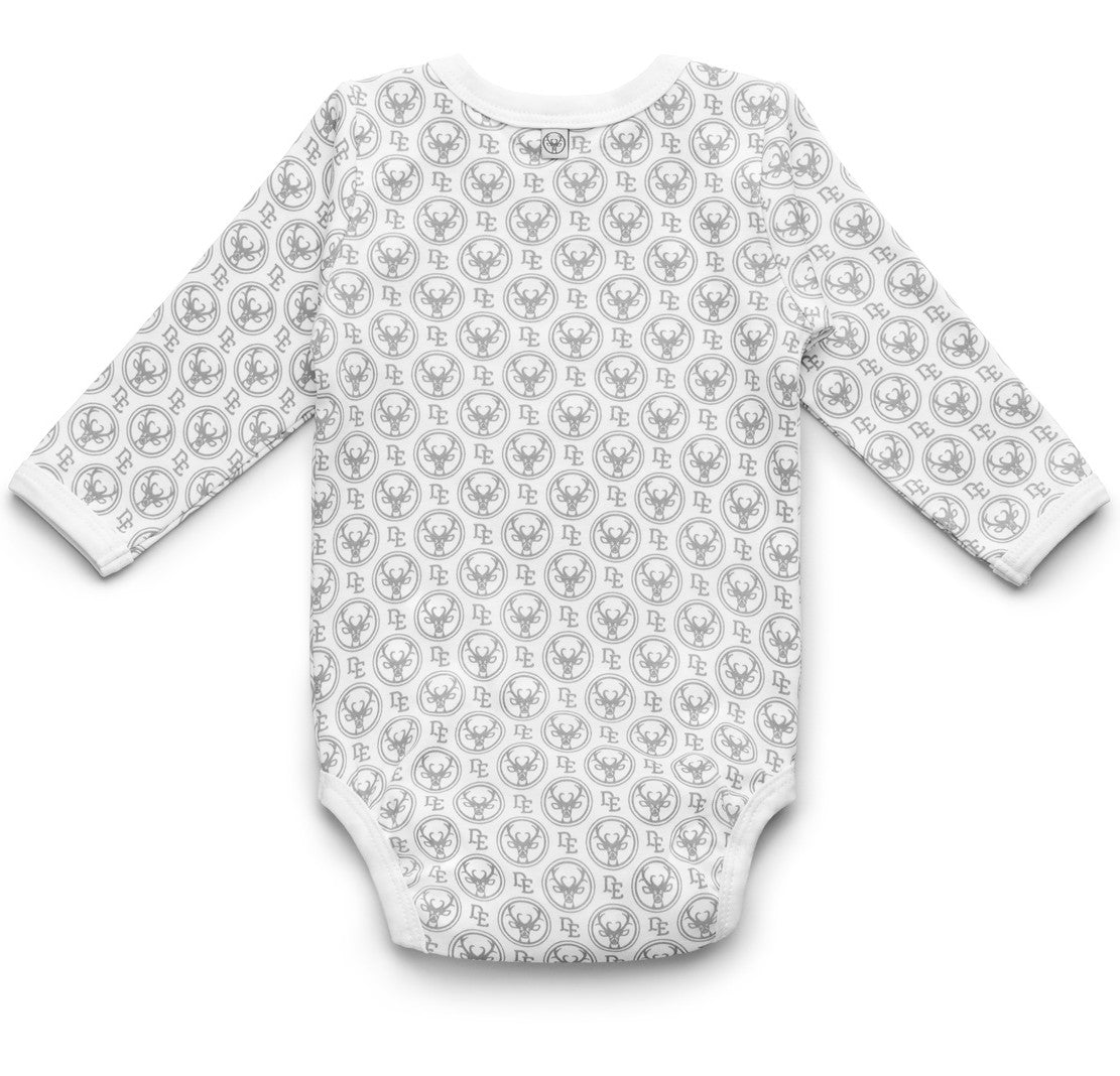 Long Sleeve Bodysuit with Signature Print