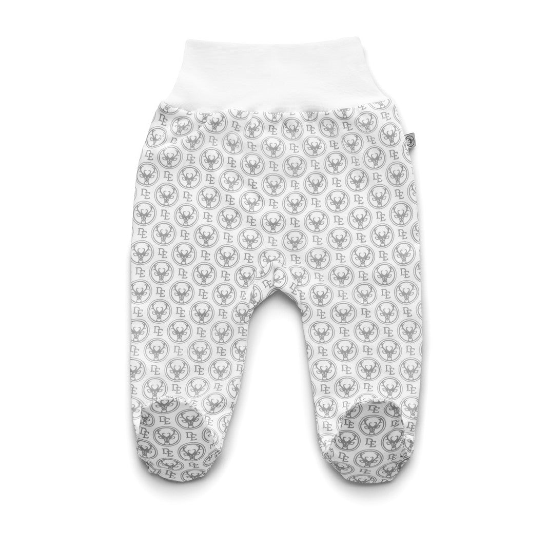 Footed Pants with Signature Print