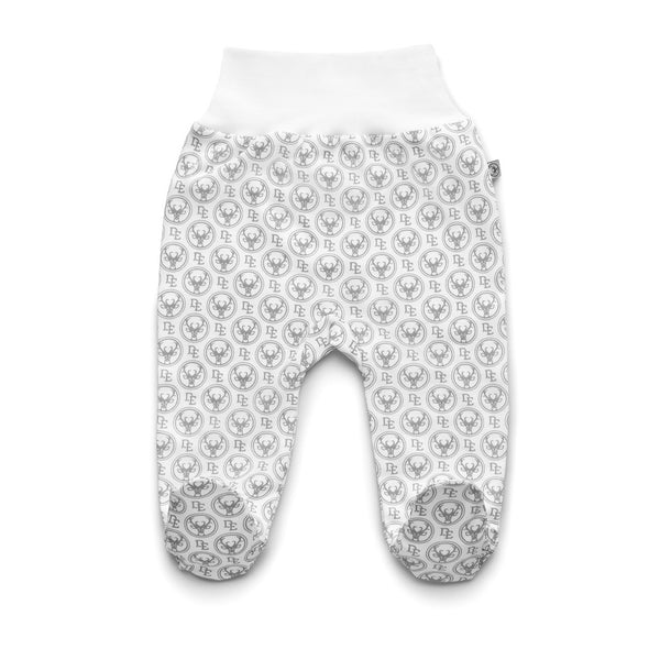 Footed Pants with Signature Print