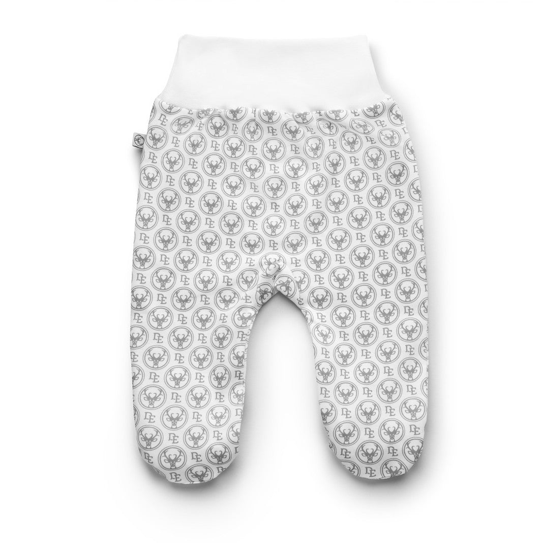 Footed Pants with Signature Print