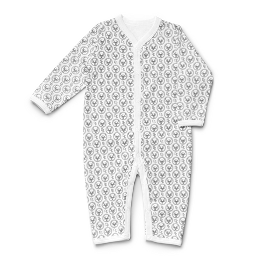 Romper with Signature Print